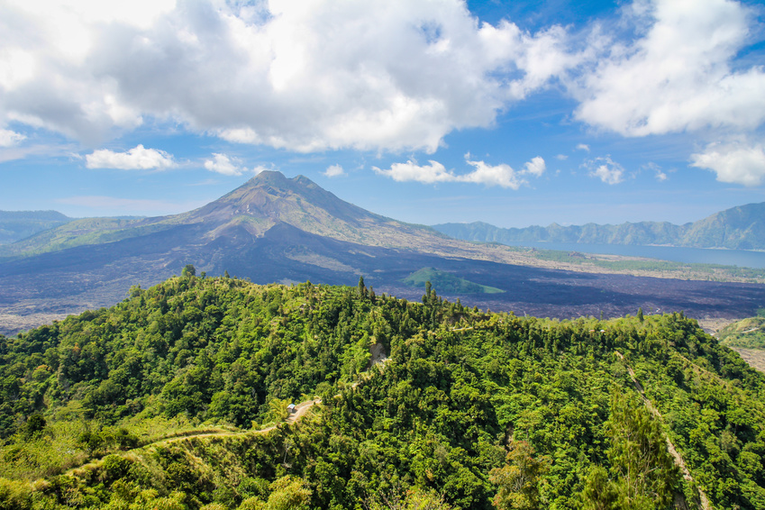 Mount Batur in Bali Indonesia