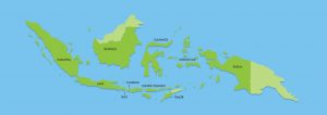 mapa indonezja